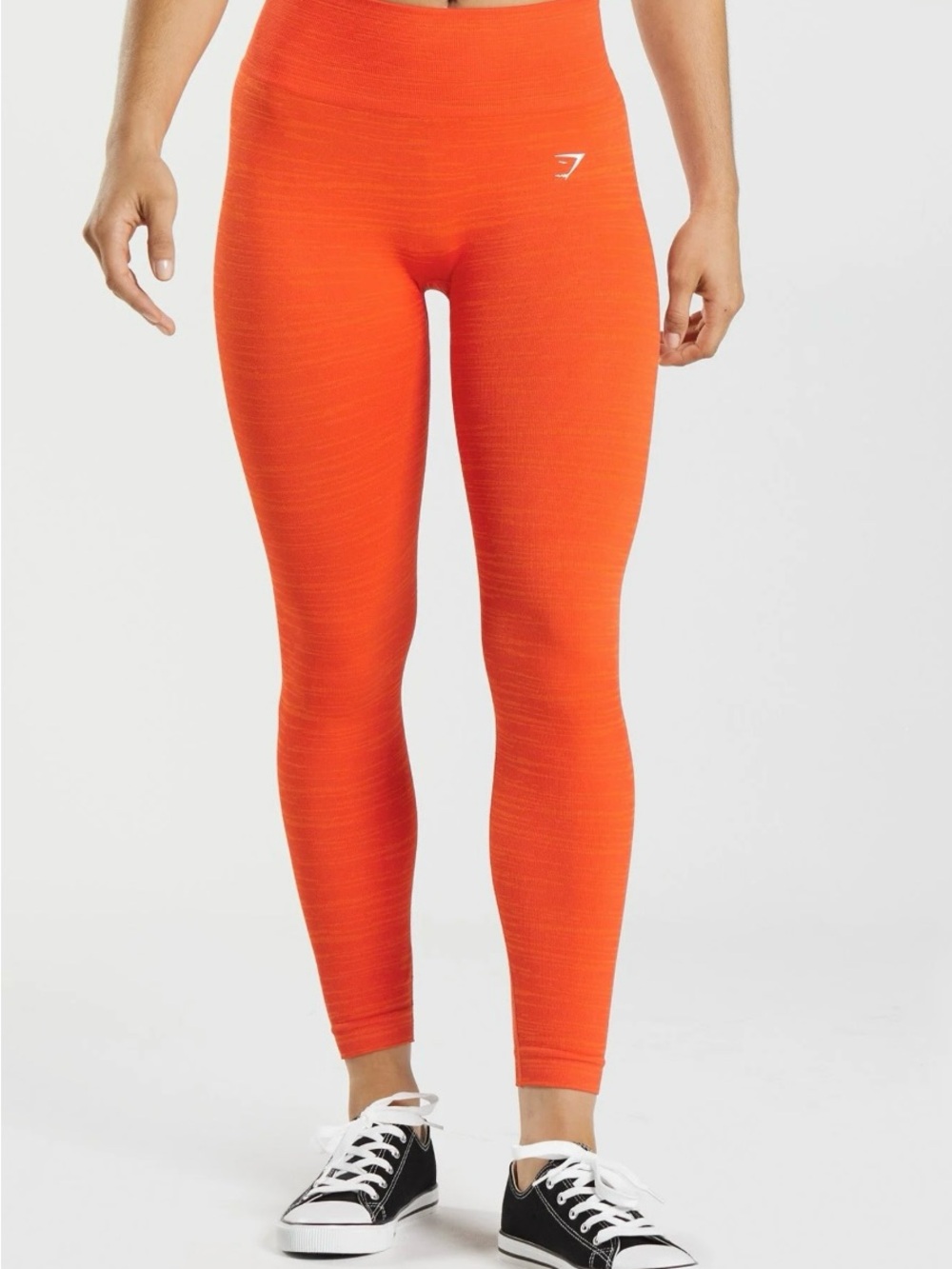 Gymshark Bright Orange High-Waist Seamless Leggings